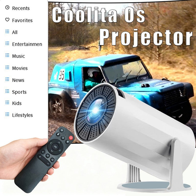 O novo projetor em forma de diamante X8 pode projetar tanto em ambientes internos quanto externos. Projetor de alta definição. Boas opções para presentear.