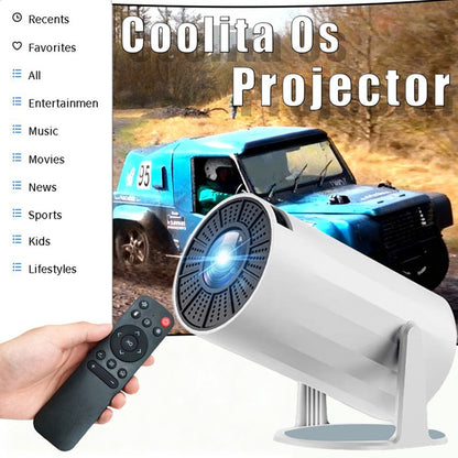 O novo projetor em forma de diamante X8 pode projetar tanto em ambientes internos quanto externos. Projetor de alta definição. Boas opções para presentear.