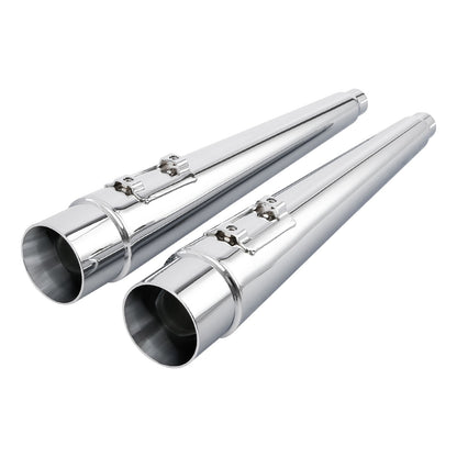 Motorcycle 4' Exhaust Pipes For Harley Touring Road King Models With Dual Exhaust 1995-2016 2015 2014 2013 2012 11 Black/Chrome