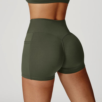 Cycling Shorts Cross Waist Head Yoga Shorts High Waist Workout Fitness Lift Butt Fitness Tights Gym Running Body Shaper Pants