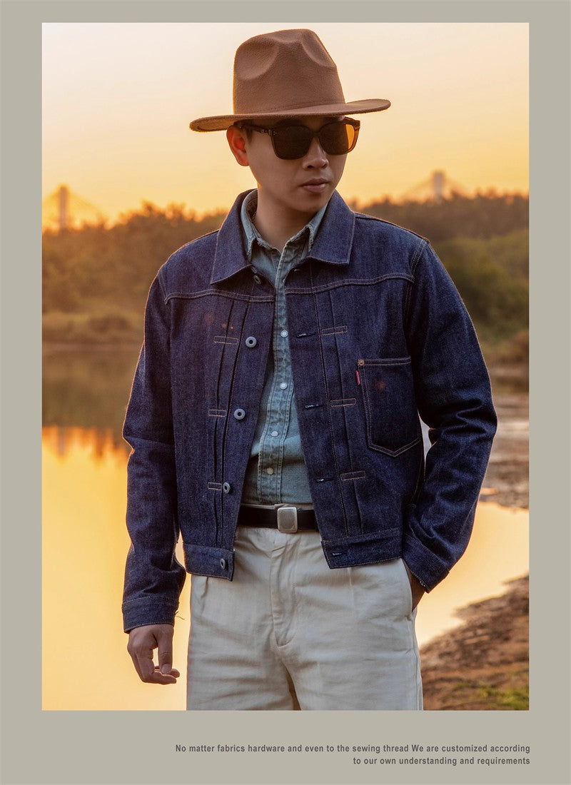 Red Tornado 506XX Jean Jacket American Casual Style Type 1 Selvedge Denim Blouse