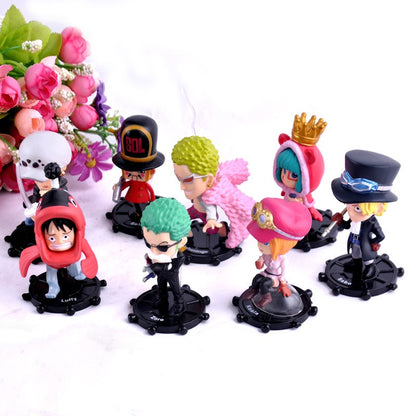 1Conjunto Anime One Piece Boneco Luffy Hancock Vestido de Noiva Série WCF Ace Zoro Nami Marco Bonecos Colecionáveis Brinquedos para Presentes Infantis