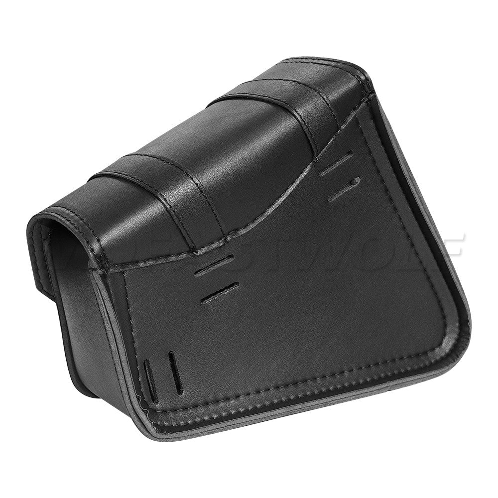 Universal Accessories Triangle Synthetic Leather Motorcycle Side Saddle Bag for Cafe Racer ATV For Harley Sportster XL 883/1200