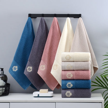 1/5/10PCS Bathroom Cotton Towel 35x75cm 70x140cm Hand Face Bath Towel Soft Gift Absorbent Sport Absorbent Towel ?? ?? Blue White