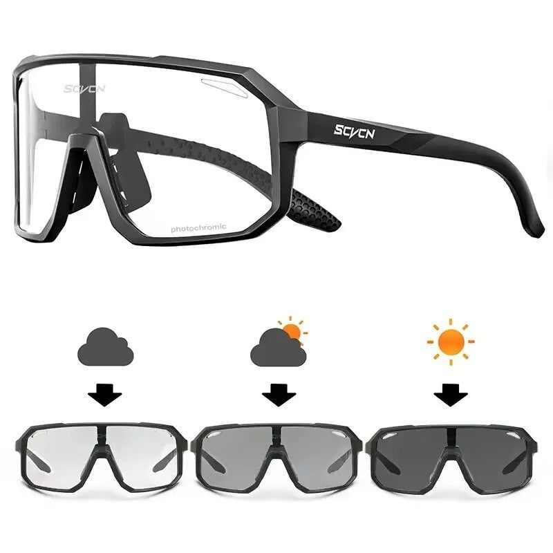 Óculos de Ciclismo Fotocromáticos Masculino Feminino Bicicleta de Montanha Óculos de Sol de Estrada Novo Ciclismo Esportes ao Ar Livre Óculos de Caminhada