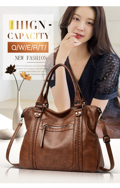 Genuine Brand Soft Leather Shoulder Crossbody Bags for Women Hot Luxury Handbag Women Bags Designer Casual Tote Messenger Bag