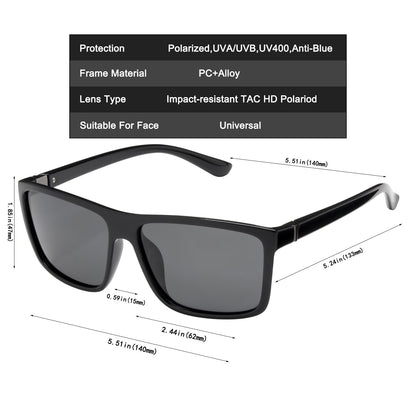 New Polarized Driving Brand Designer Sunglasses Luxury Men Aviation Square Sun Glasses Women Vintage Retro Glasses Shades