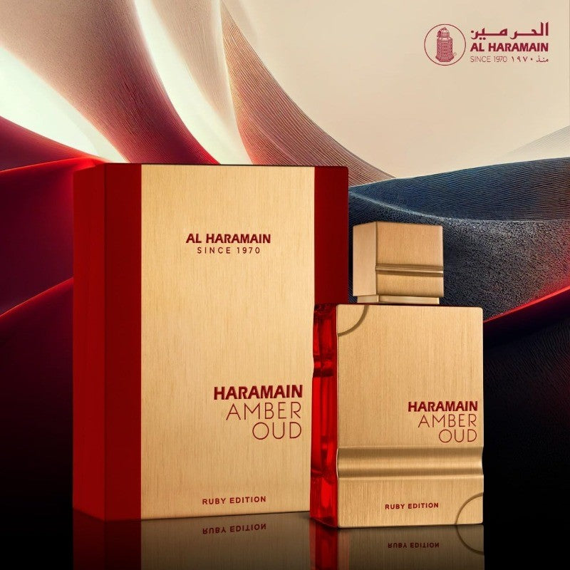 Al Haramain Amber Oud Ruby Edition Eau de Parfum Spray for Unisex 60ml Original Arab Perfumes Noble Lasting Pheromones Perfume