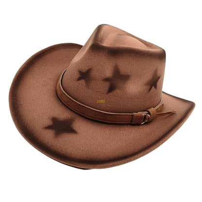 Homburg Cowboy Hats Old Fashion Porkpie Hat Stylish Panama Hat Belt Fedoras