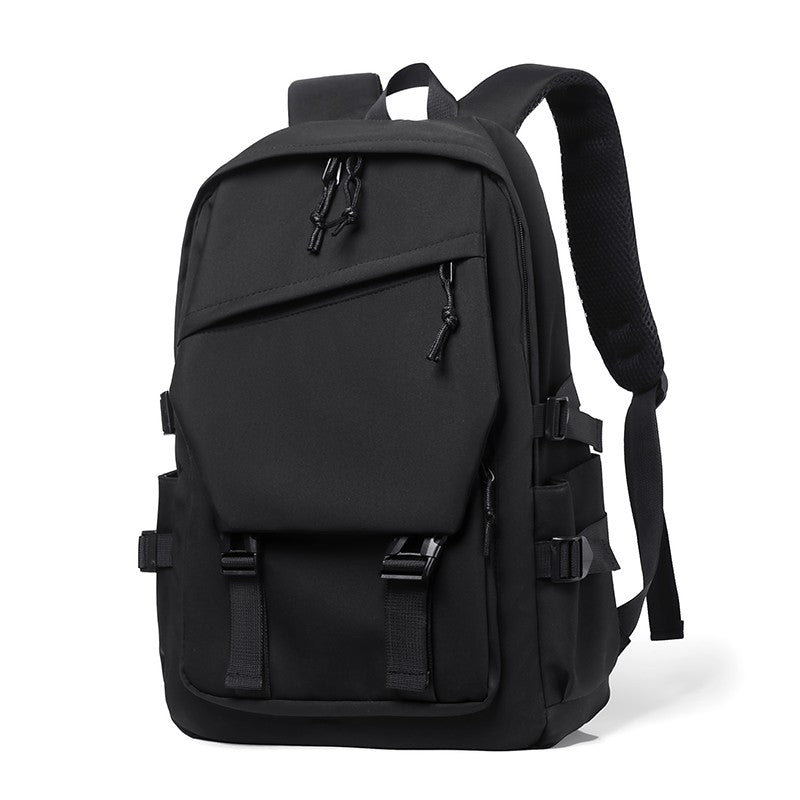 Simple solid color backpack,  travel backpack, plenty of storage space, very suitable for commuting, school, work and going out.