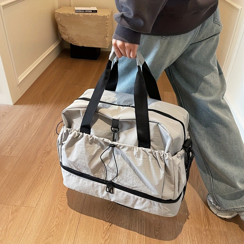 Large Travel Bag - Spacious, lightweight & durable. With adjustable strap & pockets. Perfect for travel & commute.