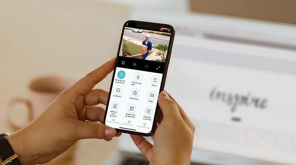 H.VIEW PIR Battery Powered Camera Wireless Outdoor, 2K 3MP WiFi Security Camera with Spotlight Siren, 2-Way Audio, Waterproof