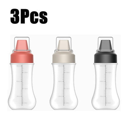Frasco Espremedor Poroso para Molhos 350ML Garrafa para Molho de Tomate Mel Salada Recipiente Dispensador de Condimentos de Cozinha para Ketchup Molhos BBQ Óleo