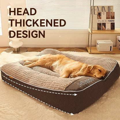 Cama HOOPET para cães e gatos, tapete grande para cães, ninho quente para animais de estimação, canil para cães de porte pequeno, médio e grande, filhotes, gatinhos, tamanho Plus, inverno
