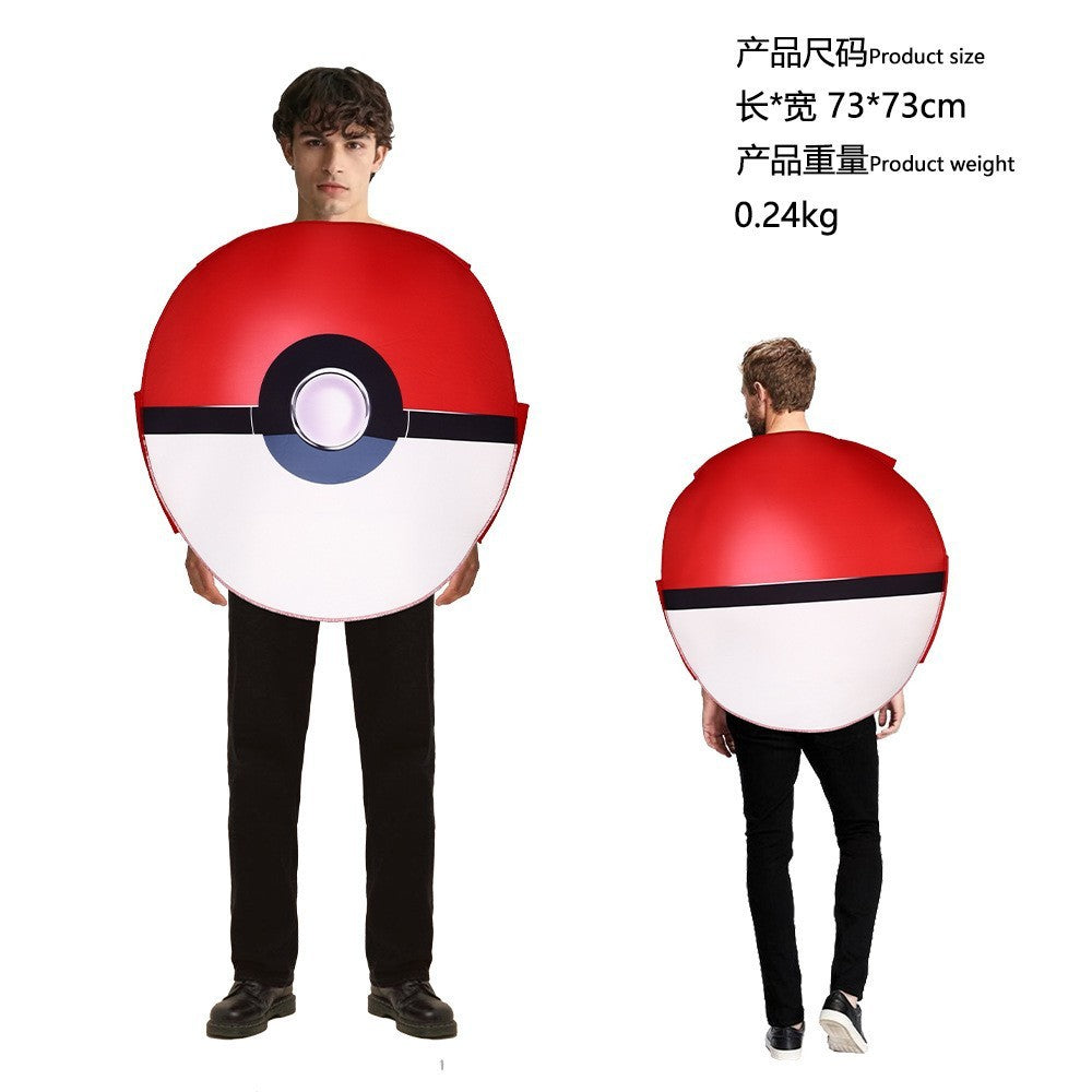 Pokeball Cosplay Fantasy Costumes for Women Men Costume Halloween Christmas Adult Anime New Year Costume Clothing Toys