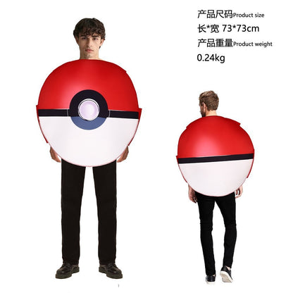Pokeball Cosplay Fantasy Costumes for Women Men Costume Halloween Christmas Adult Anime New Year Costume Clothing Toys