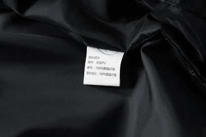 New Spring Autumn Winter PU Leather Stand Collar Open Cardigan Biker Casual Loose Fit Jacket Men's Fashion Outerwear