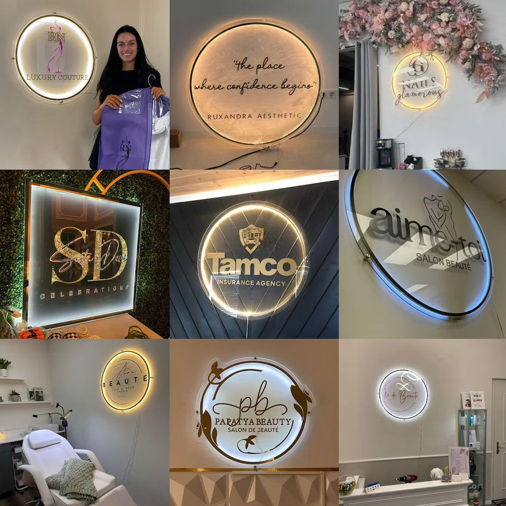 Custom Neon Sign Private Dimmable LED Light for Family Birthday Bar Wedding Party Company Business Logo Neon Sign Night Lights