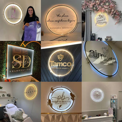 Custom Neon Sign Private Dimmable LED Light for Family Birthday Bar Wedding Party Company Business Logo Neon Sign Night Lights