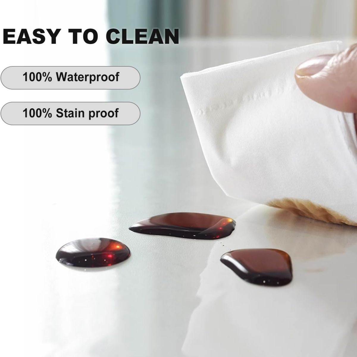 Clear Table ProtectorPlastic Table Cover Protector, Desk Protector Mat, Desk Pad Waterproof PVC   cover table