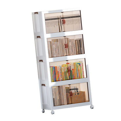 Clearance Deal Folding Children Snack Storage Cabinet Space Saving Organizer Multifunctional Plastic Living Room Baby Wardrobe