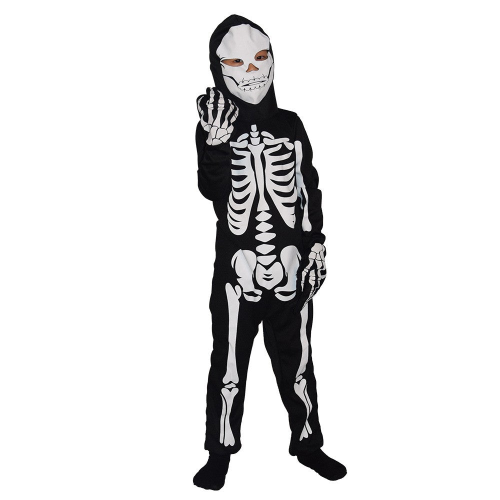 Boy Scary Zombie Cosplay Costumes Skeleton Skull Costume Suit Halloween Costume girl Carnival Party Dress Up Jumpsuits And Mask