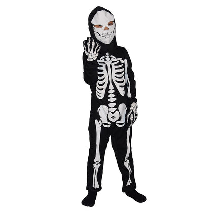 Boy Scary Zombie Cosplay Costumes Skeleton Skull Costume Suit Halloween Costume girl Carnival Party Dress Up Jumpsuits And Mask