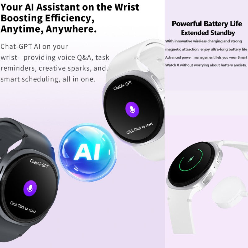 2026 Relógio Smartwatch GPS para Homens Mulheres Esporte Monitor Cardíaco Chamada Bluetooth NFC IP68 À Prova D'água Bússola Smartwatch 8 Mini