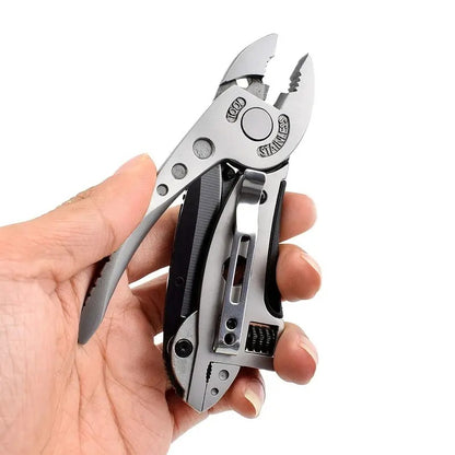 Conjunto de Chaves de Fenda Multiferramenta e Alicate de Bolso - Acessórios para Faz-Tudo, Chave Ajustável, Chave de Fenda, Alicate, Faca Compacto, Portátil