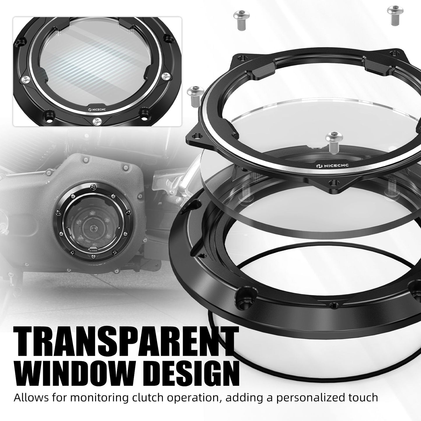 For Harley Dyna Street Bob FXDB 2006-2013 Derby Cover Clutch Cover Super Glide FXD Custom FXDC Low Rider FXDL Fat Bob FXDF