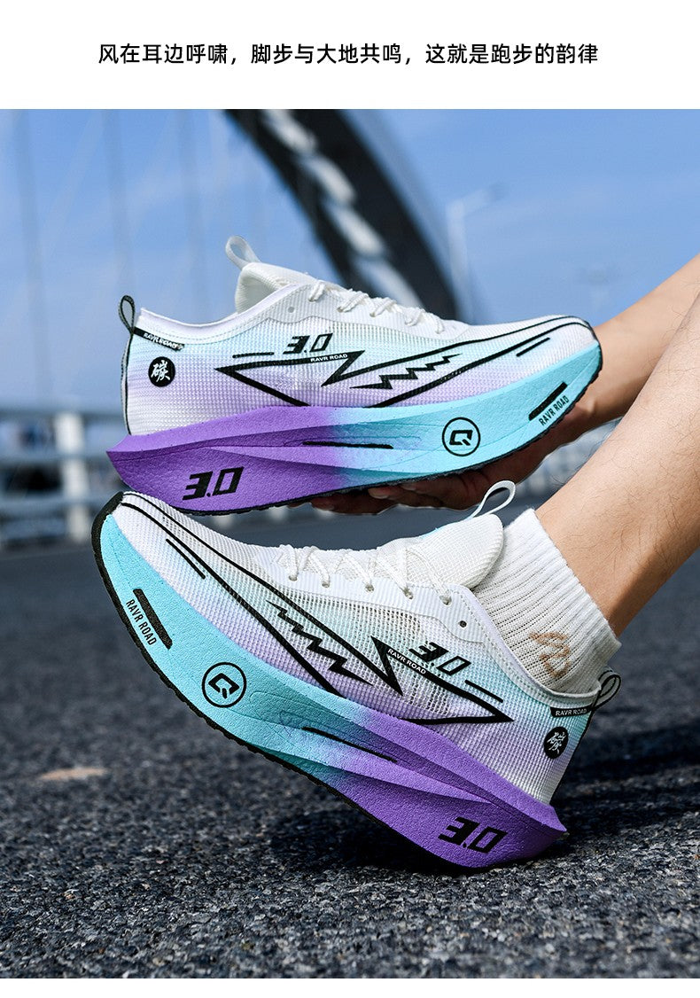 NEW Running Shoes Men Sports Marathon Carbon Plate Breathable Lightweight Women Comfortable Athletic Leisure Sneakers Footwear