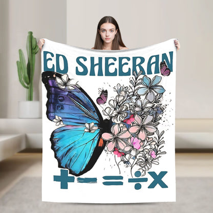 Manta de Viagem Ed Sheeran Cobertor de Lã para Decoração de Casa Macio Quente Colcha Personalizada de Qualidade Presente de Aniversário
