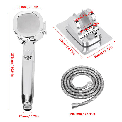 Kit de Chuveiro RV Kit de Chuveiro para RV Chuveiro de Mão para RV com Mangueira e Liga/Desliga 4 Modos Alta Pressão Economia de Água Kit de Banho para RV