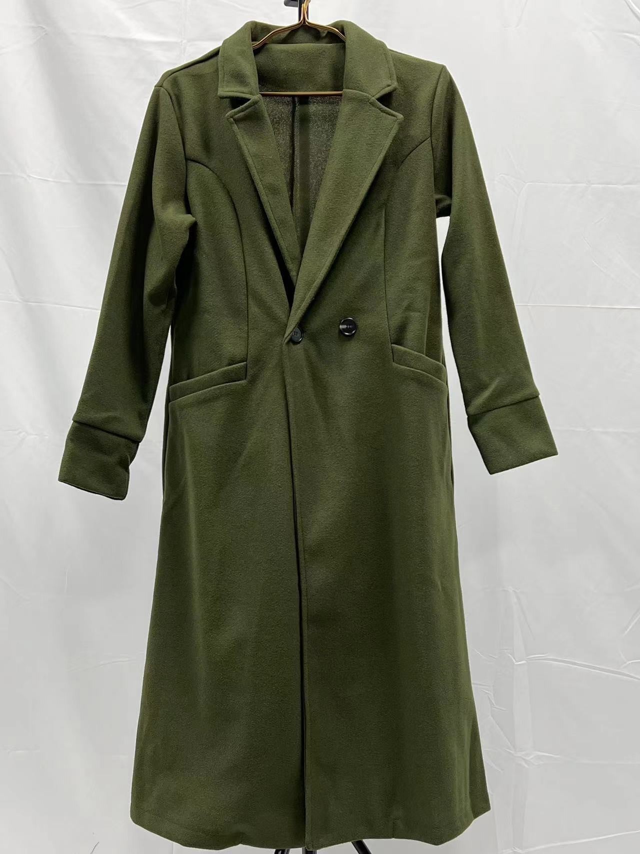 Autumn and winter 2024 new women's long woolen coat Korean version of the loose temperament haute overcoat coat