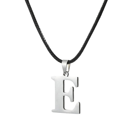 Novo Colar Inicial de A-Z Alfabeto em Aço Inoxidável 26 Letras Inglesas Colar Para Homens Mulheres Presentes de Joias Personalizadas