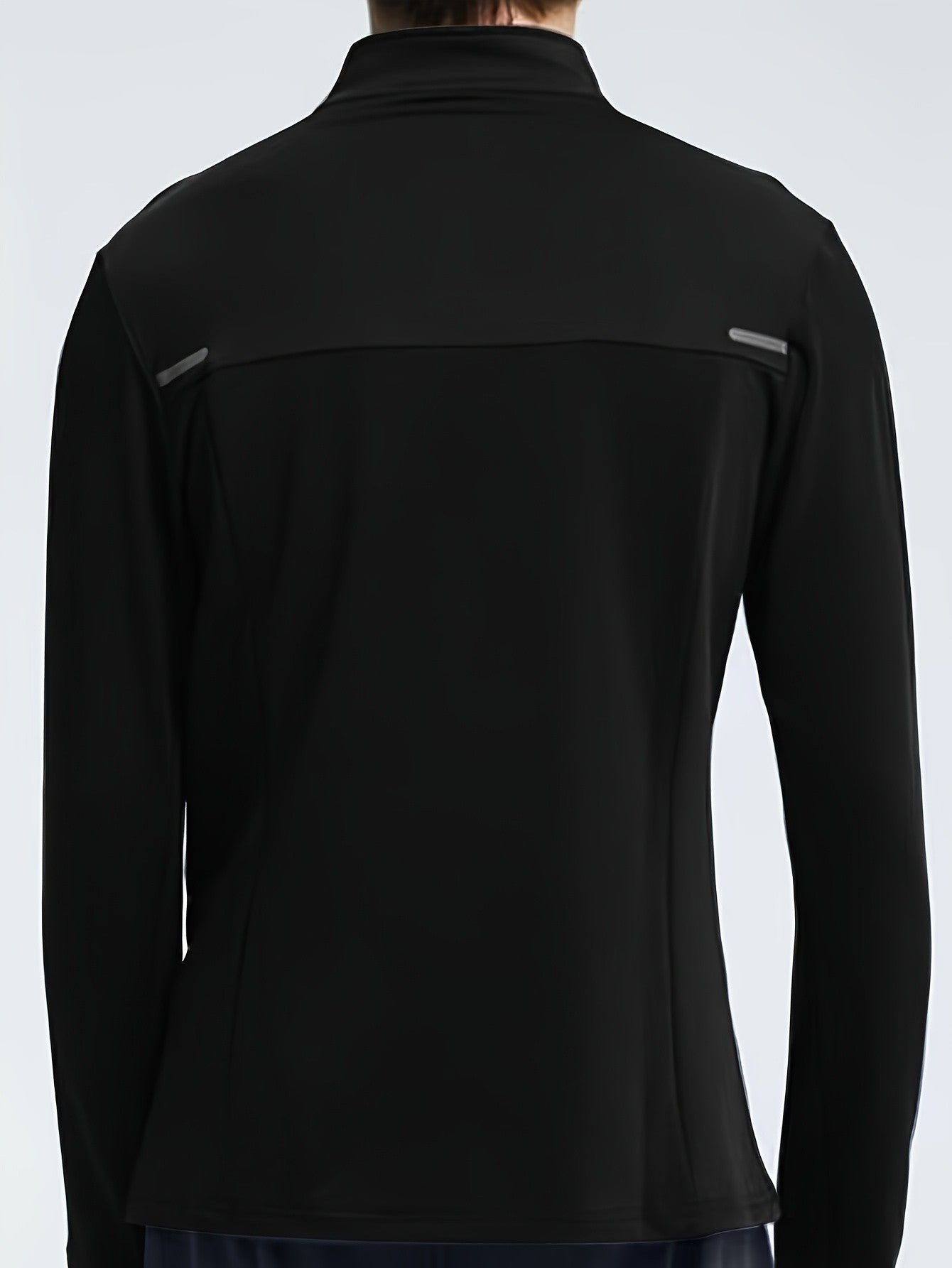 Coat men's half zipper quick drying anti wind drying clothes, running training basketball equipment, long sleeved fitness clothe