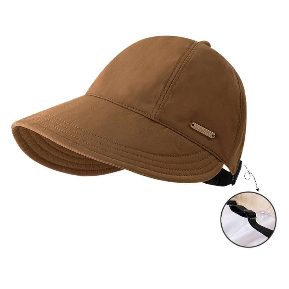 Foldable Wide Brim Sun Hat Drawstring Adjustable Caps for Men Women Beach Hats Summer Quick-drying Visors Fisherman Cap