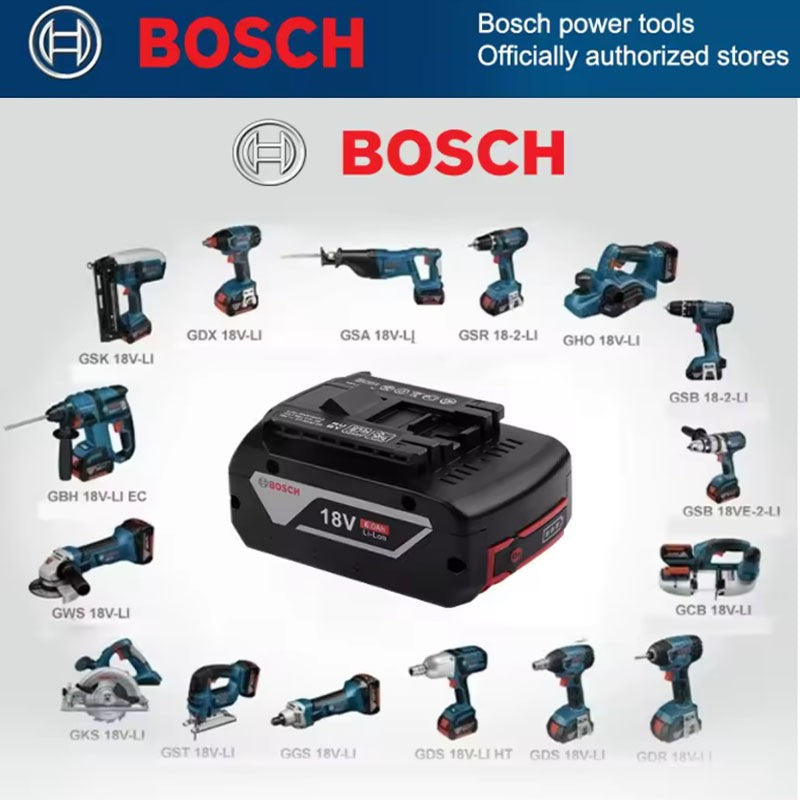Bateria 100% Original 18v 6Ah 5Ah 3Ah BOSCH Professional 18V 18650 Bateria Li-ion 18V de substituição para BAT609 BAT609G BAT618 BAT618G