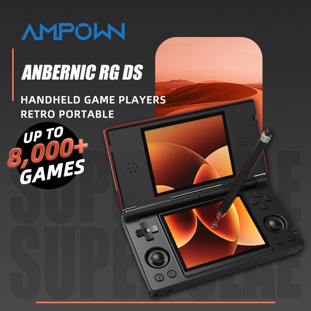 ANPOWN Anbernic RG DS Handheld Game Console Player Dual 4.0 IPS Screen Android 14 Dual App Split Retro Video Game Consoles