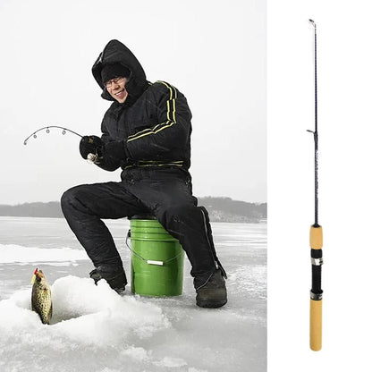 55/65/76cm Scalable Mini Winter Ice Fishing Shrimp Rod, Ice Fishing Rods, Lure Fishing Rods, Fishing Tackle Accessories