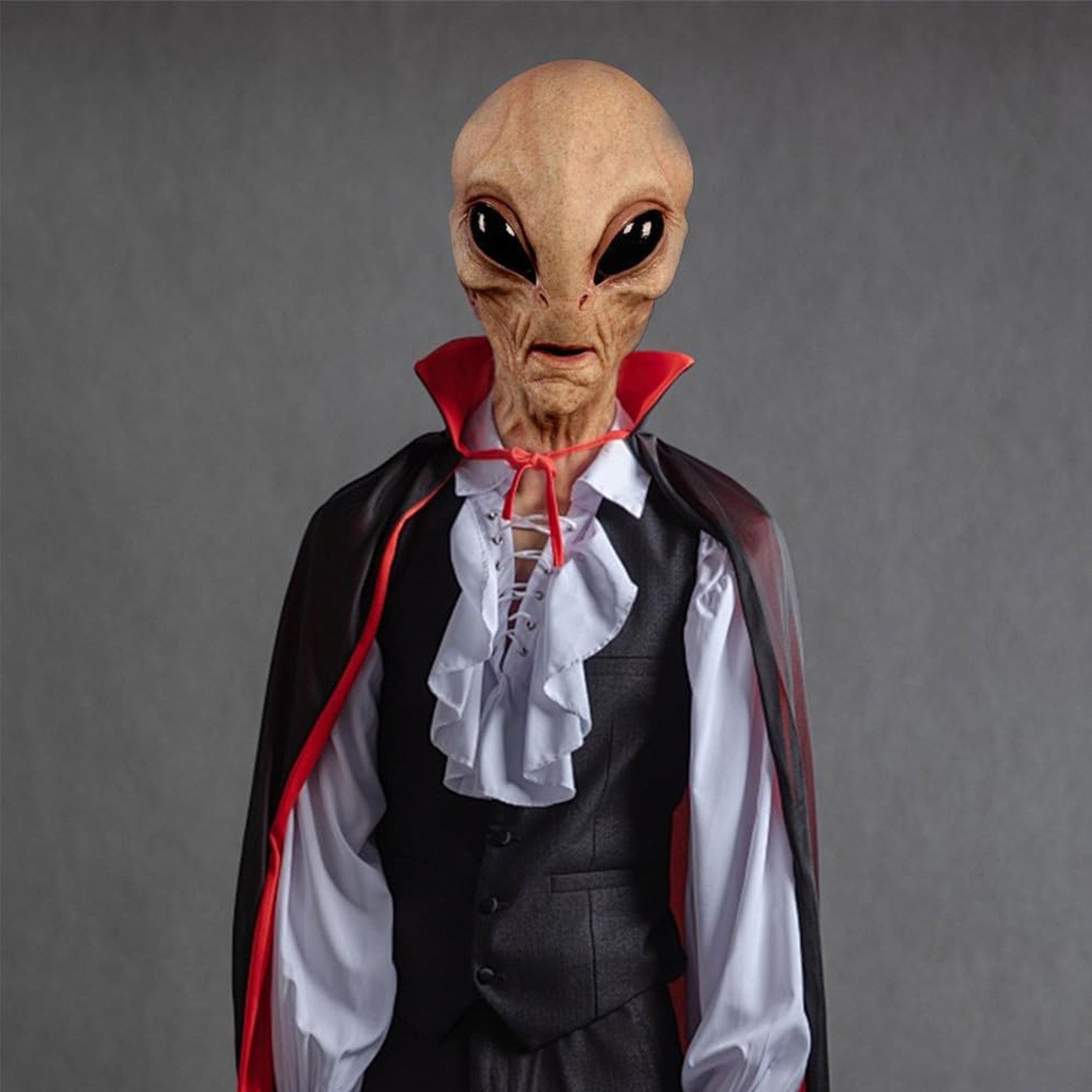 Funny Alien Mask Halloween Cosplay Costume Accessory for Party and Event with Silicone Material for Kids and Adults