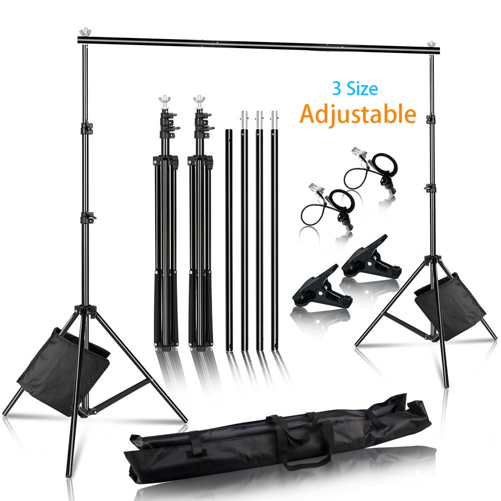 Photography Backdrop Stand Photo Studio Background Backdrops Chromakey Green Screen Support System Frame Carry Bag Light Kits