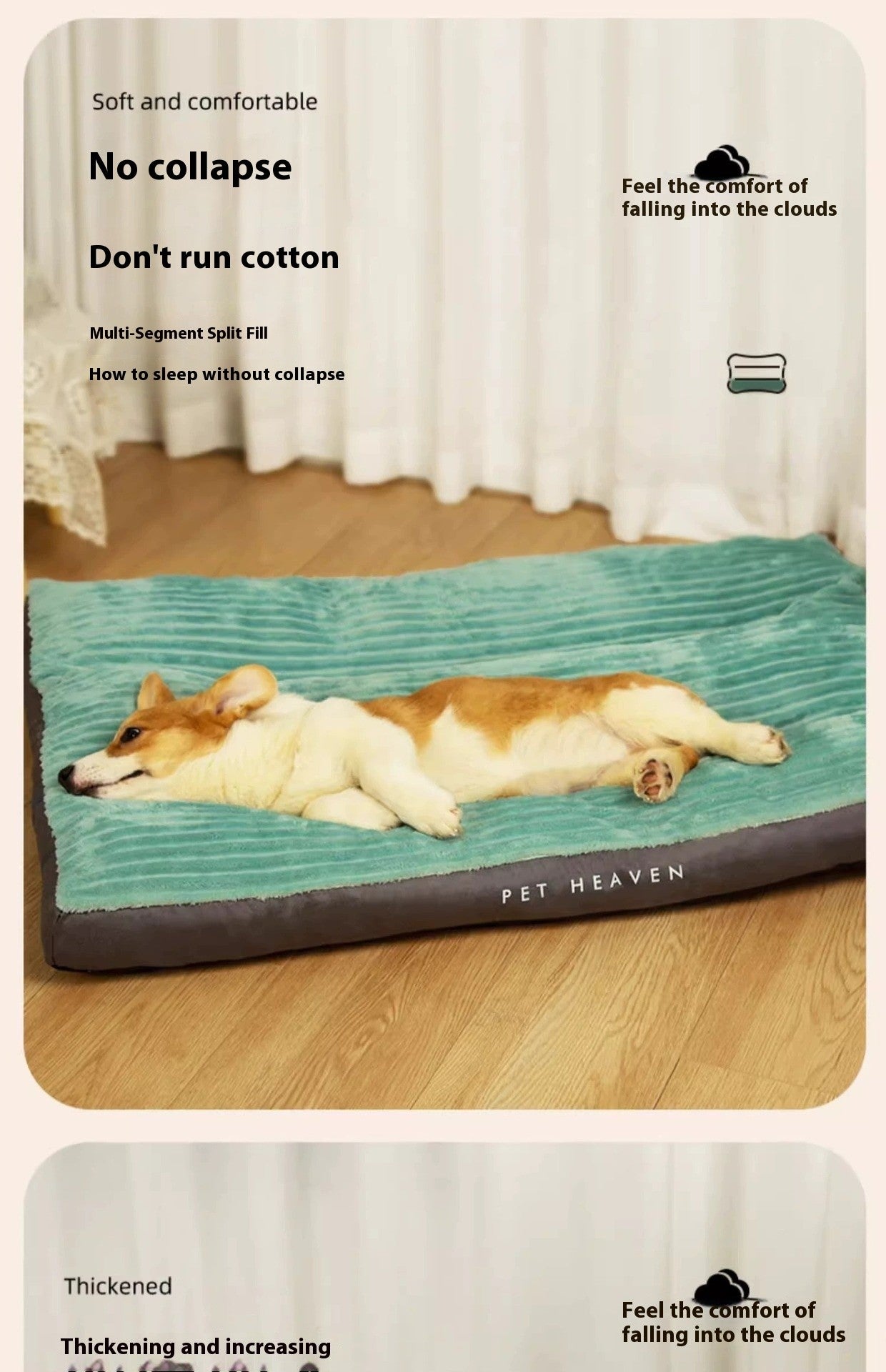 Cama para cães para todas as estações, para inverno, para cães pequenos, médios e grandes, cama para gatos quente, destacável e lavável, almofada para produtos para cães
