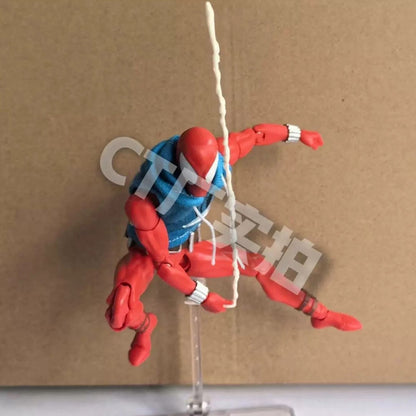 In Stock Ct Toys Spiderman Mafex 186 Scarlet Spider The Amazing Spider-Man Comic Ver Anime Action Figure Customized Gift Toys
