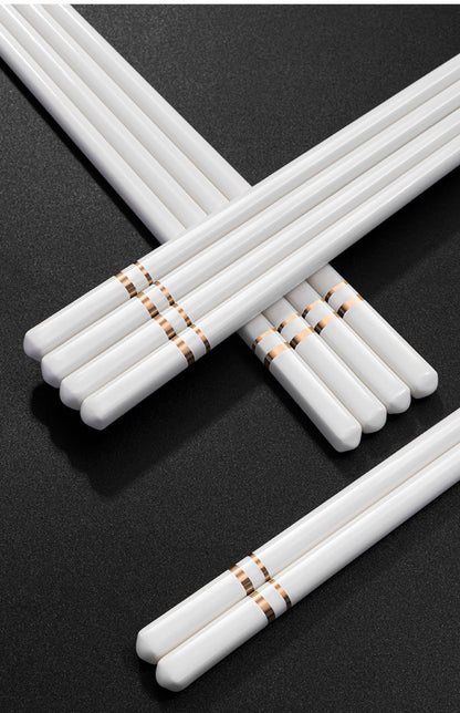 Hashis de Cerâmica Chinesa com Propriedades Antiderrapantes e Anti-queda, Conjunto de Hashis de Cerâmica Doméstica de Alta Qualidade Acessórios de Cozinha