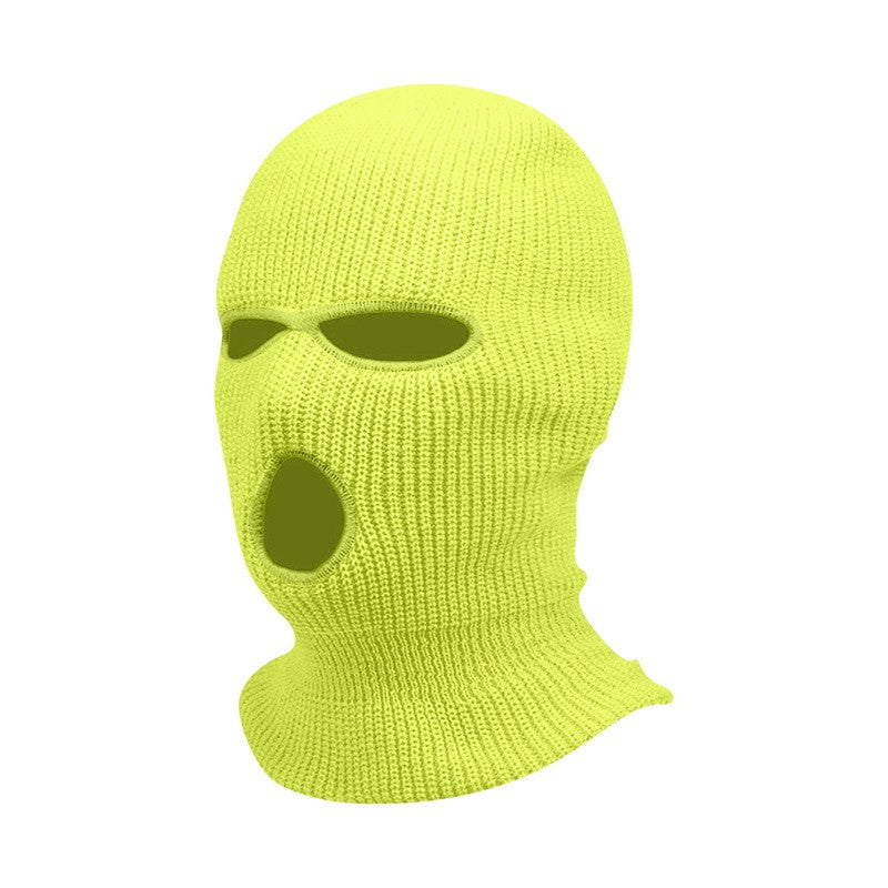 New Full Face Cover Ski Mask Hat 3 Holes Balaclava Army Tactical CS Windproof Knit Beanies Bonnet Winter Warm Unisex Caps