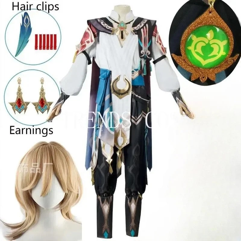 Kaveh Cosplay Costume Big Size Kaveh Uniform Halloween Kaveh Outfits for Anime Comic Con
