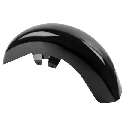 Para-lama dianteiro de plástico ABS preto vívido para motocicleta Harley Touring Road Electra Street Glide 1989-2013