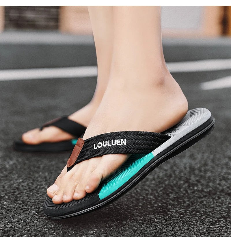 Men Flip Flops Summer Beach Slippers Fashion Breathable Casual Beach Men Slippers Summer Outdoor