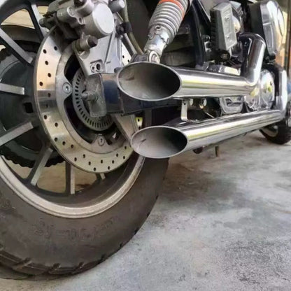 ?Good quality?For Lifan V16 custom exhaust pipe custom retro exhaust horseshoe sound with